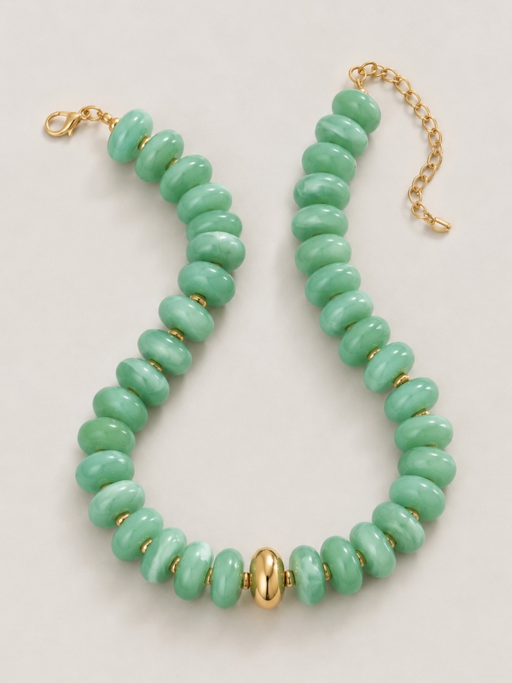 New! Mint Beaded Colorful Dopamine Necklace NWOT